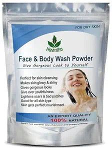 Havintha Natural Face and Body Wash Powder - 227 gms