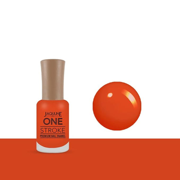 Jaquline USA One Stroke Premium Nail Enamel Orange Treat - 8 ml