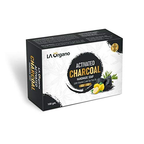 LA Organo Charcoal Handmade Soap - 100 gms