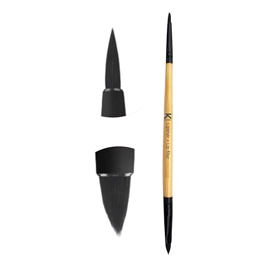 Kinded Lip Liner Double Sided 2 In 1 Lipstick Gloss Applicator Brush - 1 Pcs