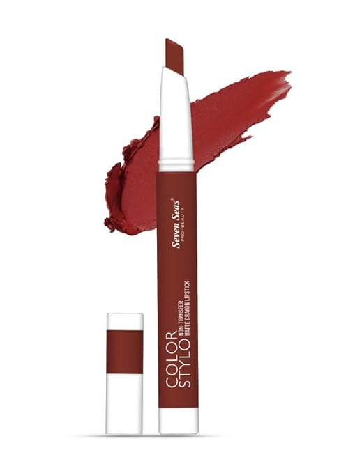 Seven Seas Color Stylo Crayon Lipstick Caramel Brown - 2.5 gms