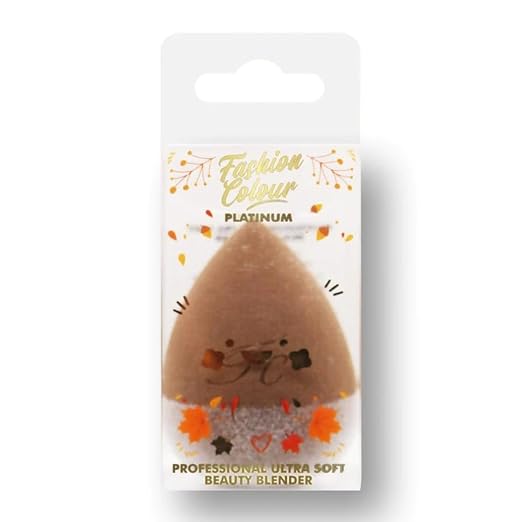 Fashion Colour Professional Ultra Soft Beauty Blender Brown - 1 pcs