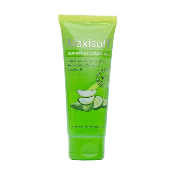 Maxisoft Aloe Vera & Cucumber Gel | Cooling & Moisturizing - 120 Gms