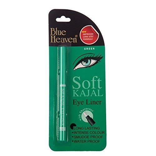 Blue Heaven Soft Kajal Eyeliner Green Color  Matte Finish - 0.31 gms