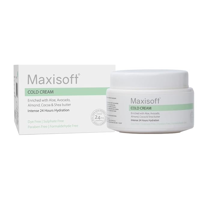 Maxisoft Cold Cream | Vitamin E | Glowing and Moisturized Skin - 50 Gms