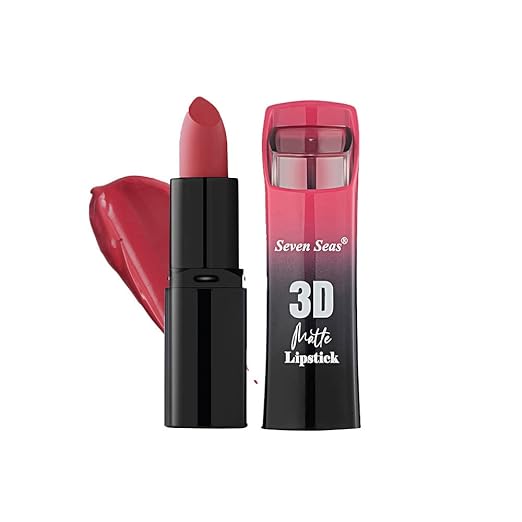 Seven Seas 3D Matte Lipstick Rose II - 3.8 gms