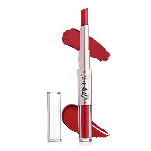 Seven Seas Lip Duo 2 In 1 Lipstick Cardinal - 3 ml