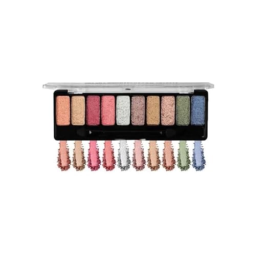 Mattlook 10 Color Eye Shadow Makeup Series Luxury Wet Matte Eyeshadow Multi-02 - 8 gms