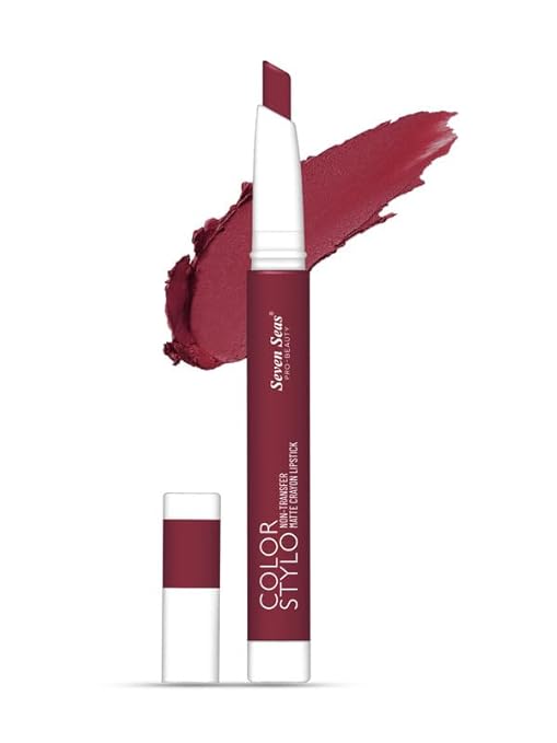 Seven Seas Color Stylo Crayon Lipstick Fiery Maroon - 2.5 gms