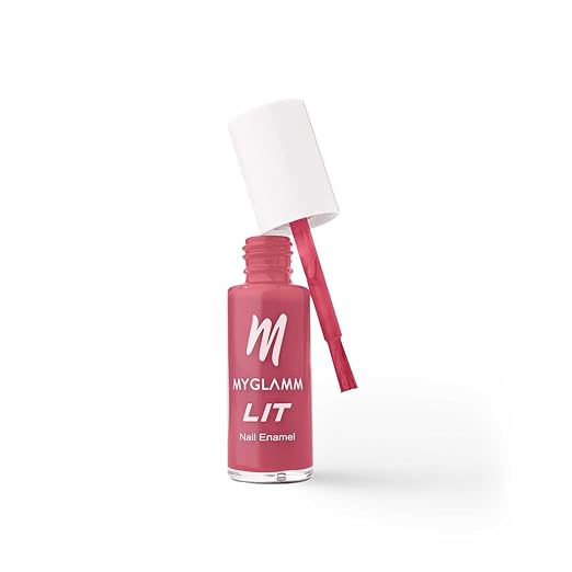 MyGlamm LIT Nail Enamel Daily Glamm Go Cray (Peach Brown Shade) - 7 ml