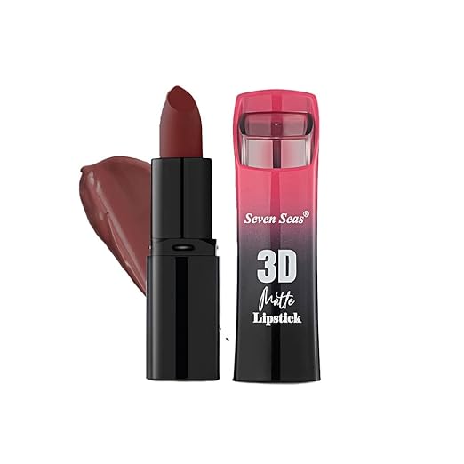 Seven Seas 3D Matte Lipstick Rose - 3.8 gms