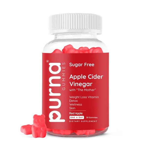 Purna Gummies Sugar Free Apple Cider Vinegar - 30 gummies