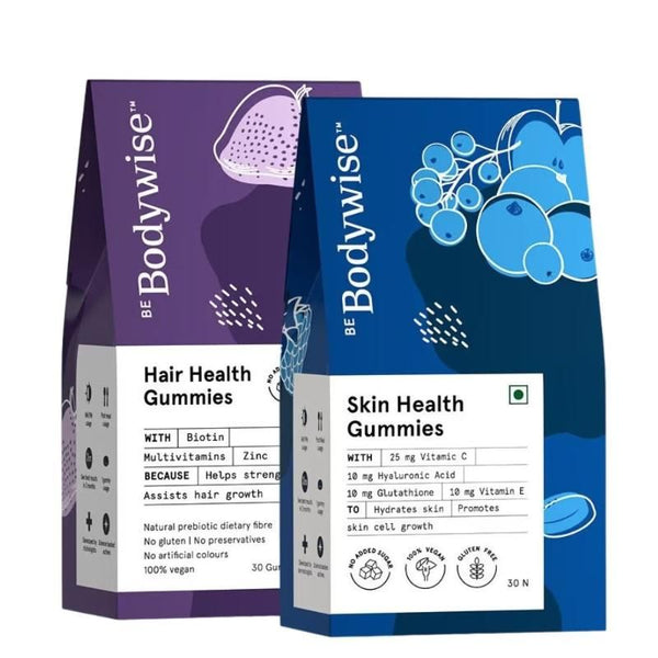 Be Bodywise Complete Skin & Hair Nourishment Gummies Combo Each - (30 Gummies)
