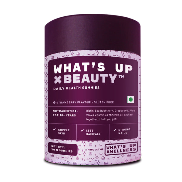 What's Up Wellness Beauty Gummies With Biotin - 30 Gummies