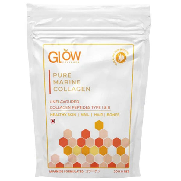 GlowCollagen Pure Marine Japanese Formulation Peptides Unflavored - 300 gms