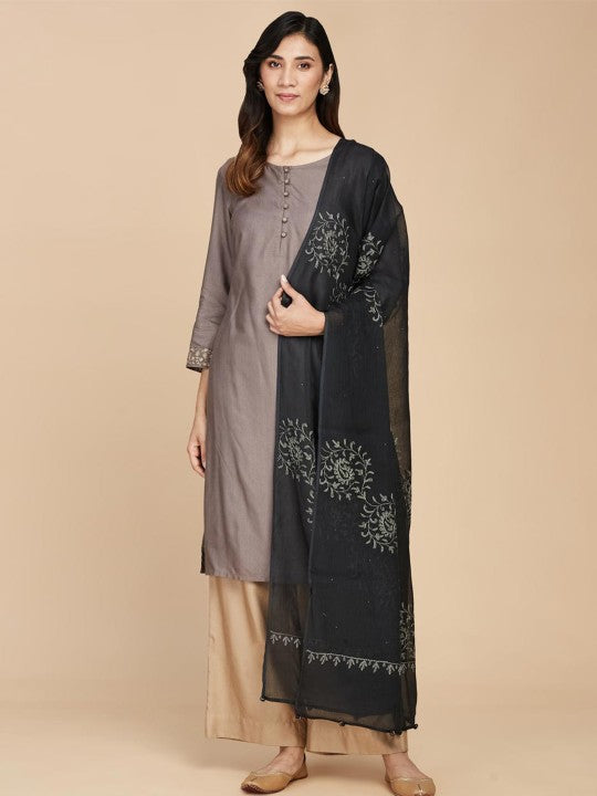 Fabindia Ethnic Motifs Embroidered Dupatta