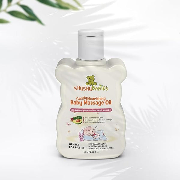 ShuShu Babies Gently Nourishing Baby Massage Oil - 60 ml