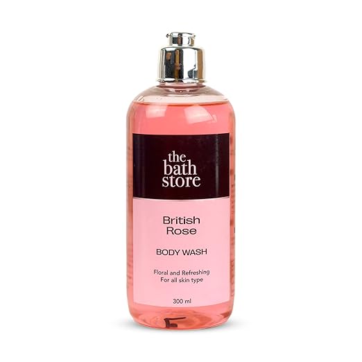 The Bath Store British Rose Body Wash Shower Gel Tan Removal - 300 ml