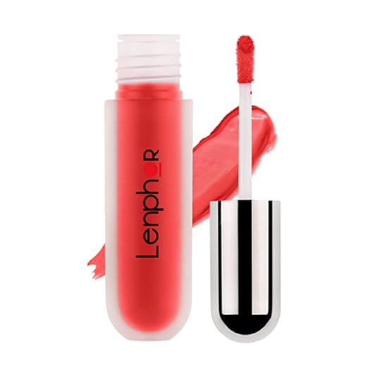 Lenphor Lasche It Liquid Lipstick Carmine Red - 5 gms