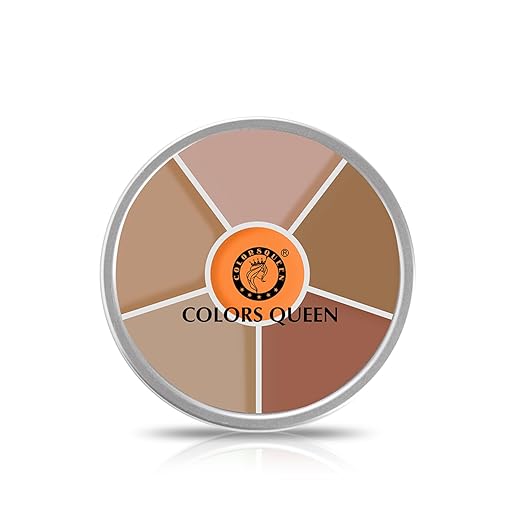Colors Queen Light Weight Multi Purpose Matte Concealer Color Corrector Palette 03 - 42 gms