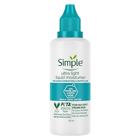 Simple Daily Skin Detox Ultra light Liquid Moisturiser - 60 ml