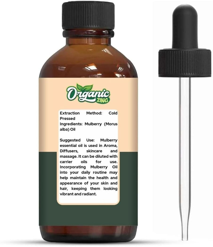Organic Zing Mulberry (Morus Alba) Oil | Carrier Oil for Aroma, Skincare & Massage - 30 Ml