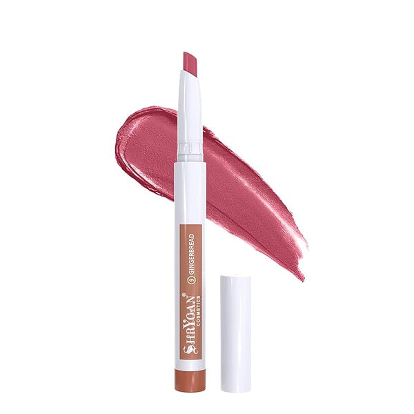 Shryoan Non Transfer 48 Hours Waterproof Lipstick Colour Gingerbread - 3 gms