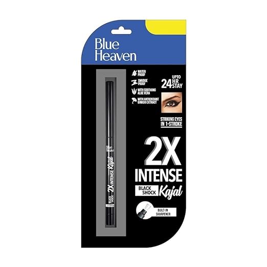 Blue Heaven 2X Intense Kajal Black Shock - 0.30 gms