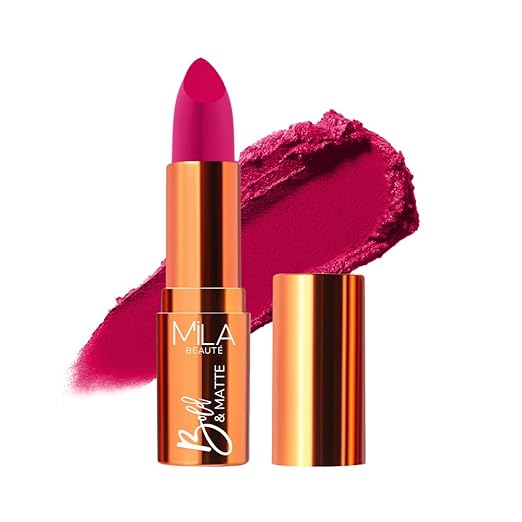 Mila Beaute Bold & Matte Long Lasting Lipstick Haute Pink - 4.2 gms