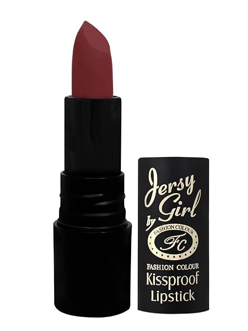 Fashion Colour Jersey Girl By Kissproof Matte Lipstick Chestnut Brown - 3.8 gms