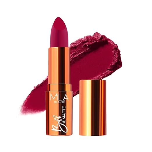 Mila Beaute Bold & Matte Long Lasting Lipstick Pep Talk - 4.2 gms