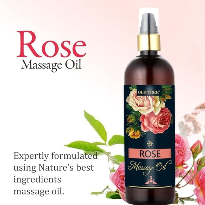 Old Tree Rose Massage Oil for Body Muscle Relaxation - 200 ml
