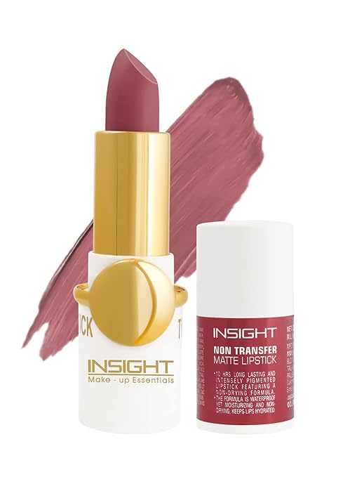 Insight Non Transfer Matte Lipstick Colour Bare with Me - 4.2 gms