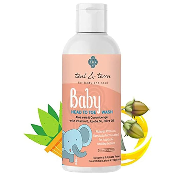 Teal & Terra Gentle Baby Head-to-toe Wash - 200 Ml