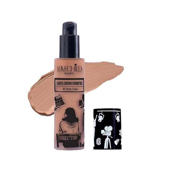 Lovechild Masaba Lights Camera Foundation Almond Rom Com - 30 ml