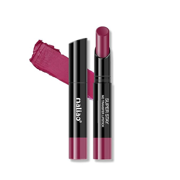 Maliao Super Stay No Transfer Lipstick  (10 plum) - 3.8 gms