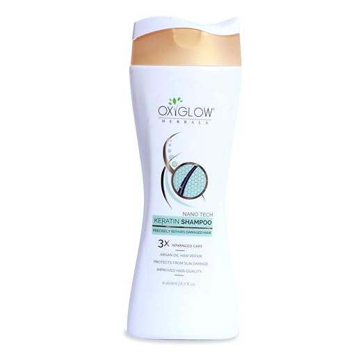 Oxyglow Herbals Keratin Shampoo - 200 ml