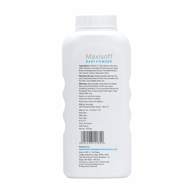 Maxisoft Baby Powder - 100 Gms