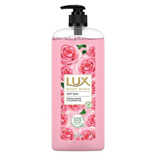 Lux Body Wash Soft Skin French Rose & Almond Oil - 750 ml