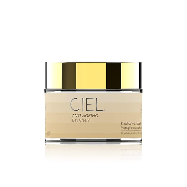 Ciel Anti - Ageing Day Cream For Glowing Skin Moisturizer With Vitamin C & Hyaluronic Acid - 50 gms