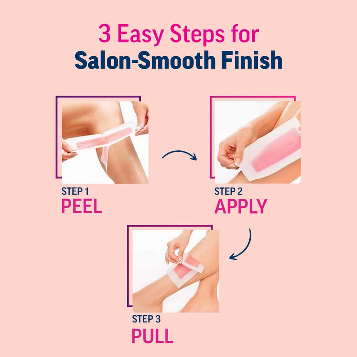 Veet Half Body Waxing For Dry Skin For Women - 8 Strips