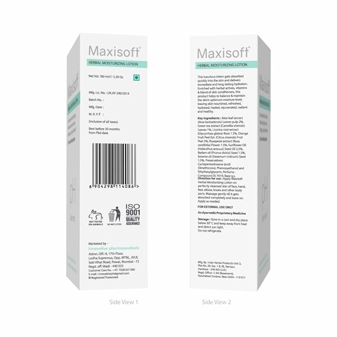 Maxisoft Herbal Moisturizing Lotion - 100 Ml