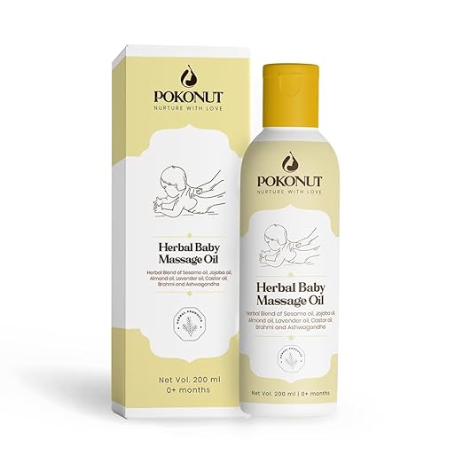 Pokonut Herbal Baby Massage Oil - 200 ml