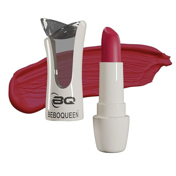 Bebo Queen Long Lasting Crayon Matte Lotus Shape Lipstick Watermelion Red - 10 gms