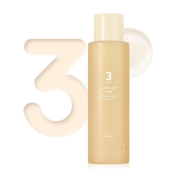 Numbuzin No.3 Super Glowing Essence Toner - 200 ml