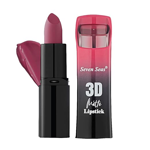 Seven Seas 3D Matte Lipstick Crimson - 3.8 gms