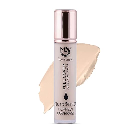 Mattlook Full Cover Jumbo Oil Control Perfect Coverage Concealer White Ivory - 11 ml