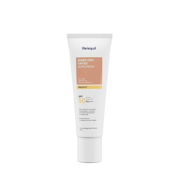 Re' Equil Sheer Zinc Tinted Sunscreen - 50 gms