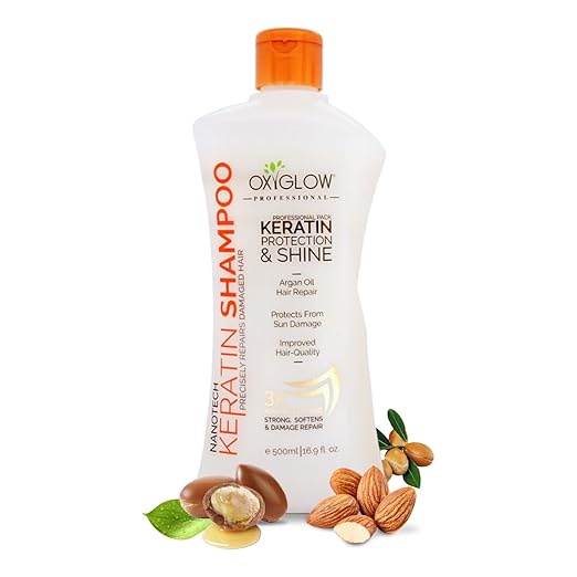 Oxyglow Herbals Keratin Shampoo - 500 ml