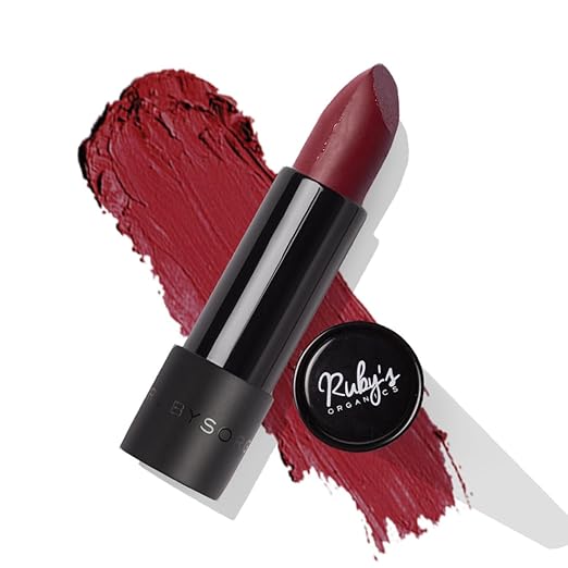 Ruby's Organics Semi Matte Lipstick Burgundy - 3.7 gms